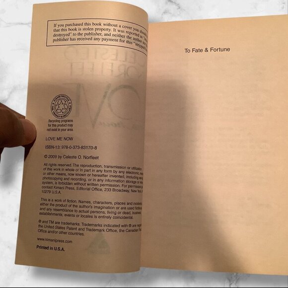 "Love Me Now" Paperback Book By Celeste O. Norfleet Romantic Fiction - Picture 3 of 11